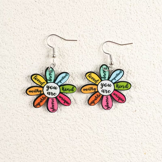 You Are Flower Earrings