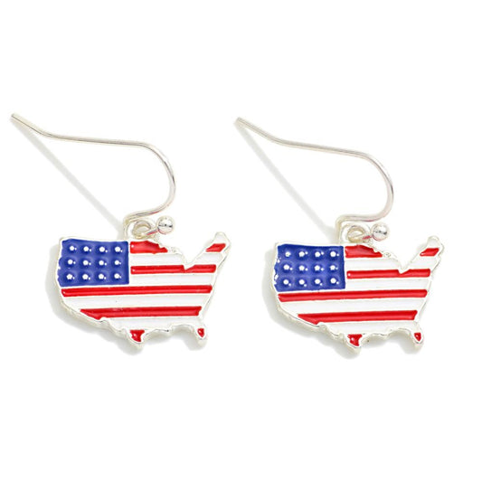 Americana United States Drop Earrings