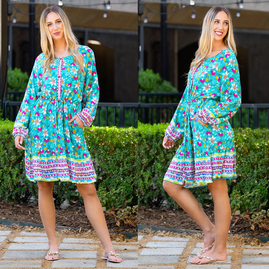 Bohemian Dress with Pockets