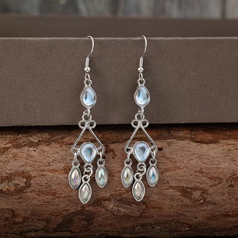 Moonstone Water Drop Earrings