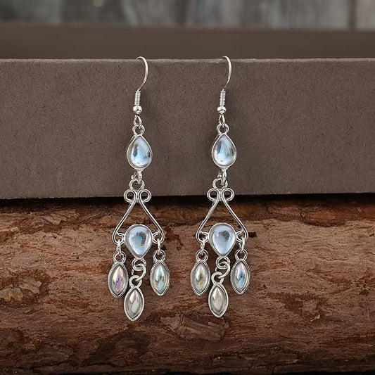 Moonstone Water Drop Earrings