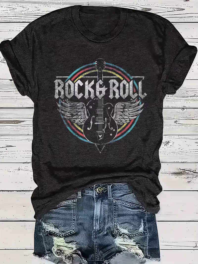 Unisex Rock & Roll Graphic  T-Shirt