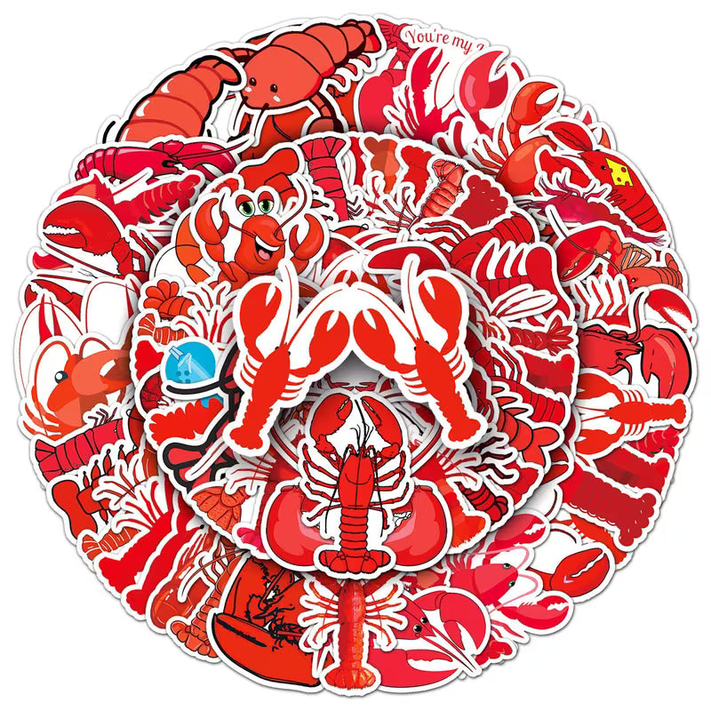 25 Lobster Stickers