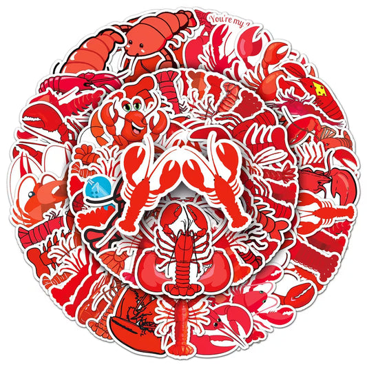 25 Lobster Stickers
