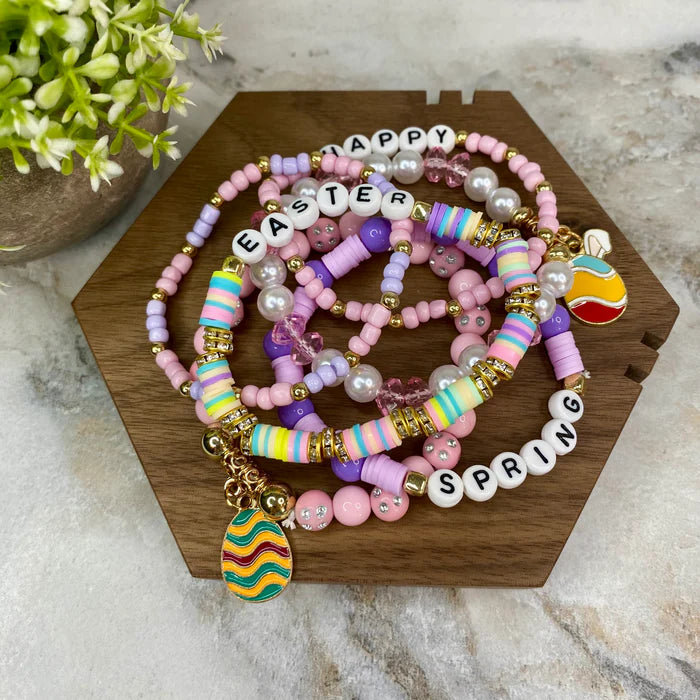 One Mystery Bracelet - Clay + Bead - Easter Mix #3