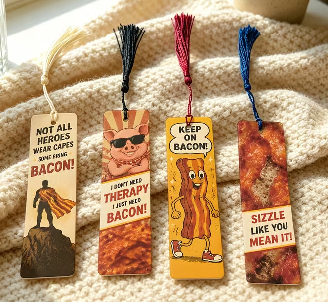 One Mystery Bacon Bookmark
