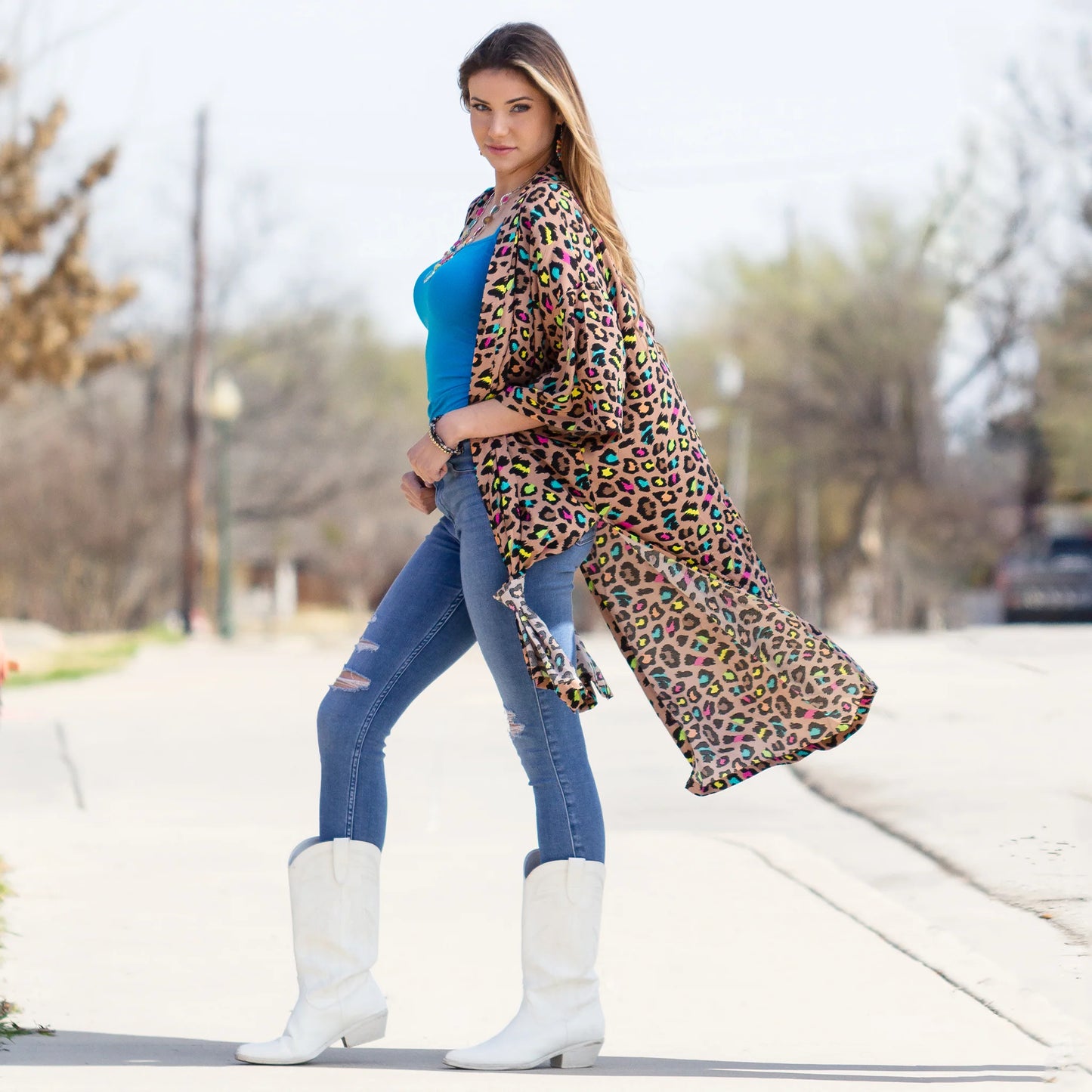Leopard Print Duster