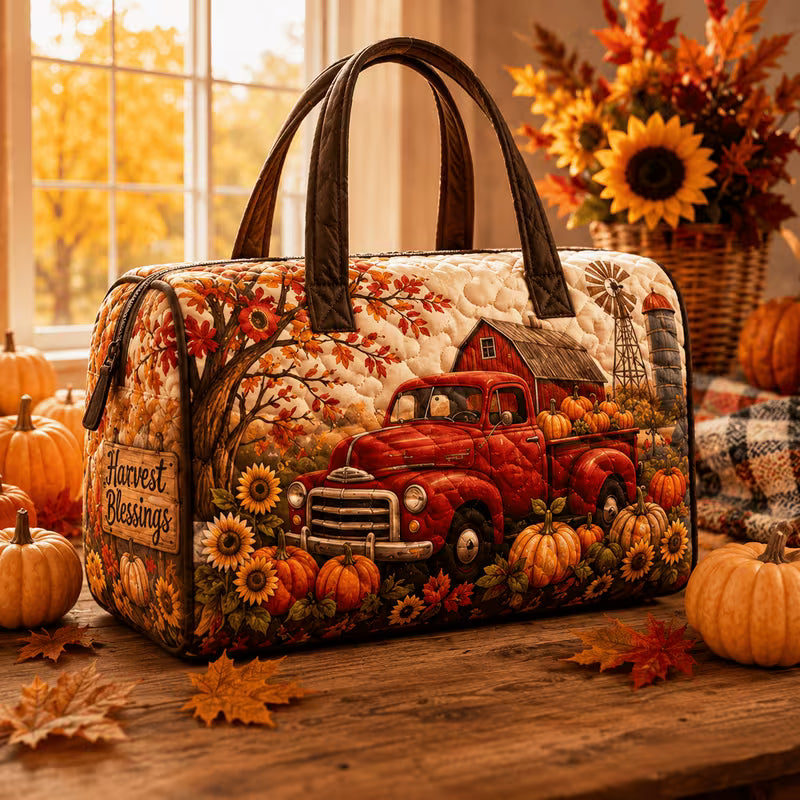 Farm Truck Quilted Duffle
