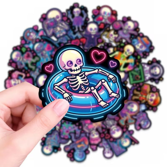 50 Skelton Stickers