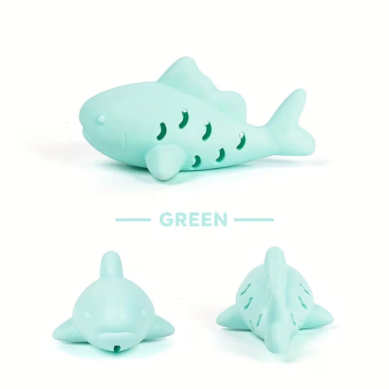 Silicone Fish-Shaped Cat Treat Toy