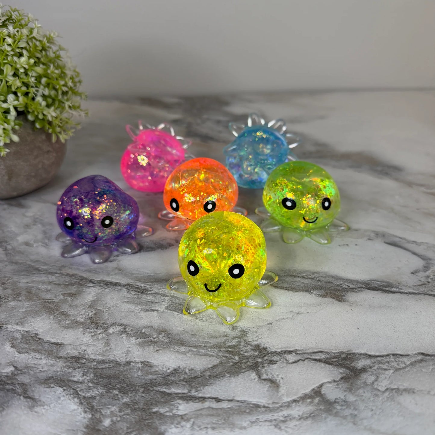RTS Mystery Color Squishy Toy - Octopus Glitter