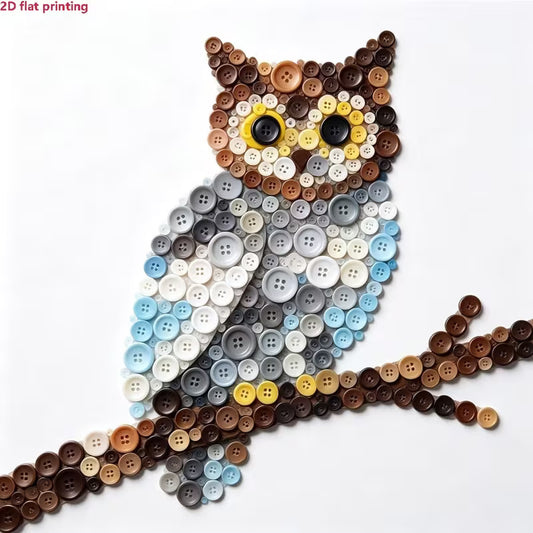 Preorder Owl Button Painting Kit