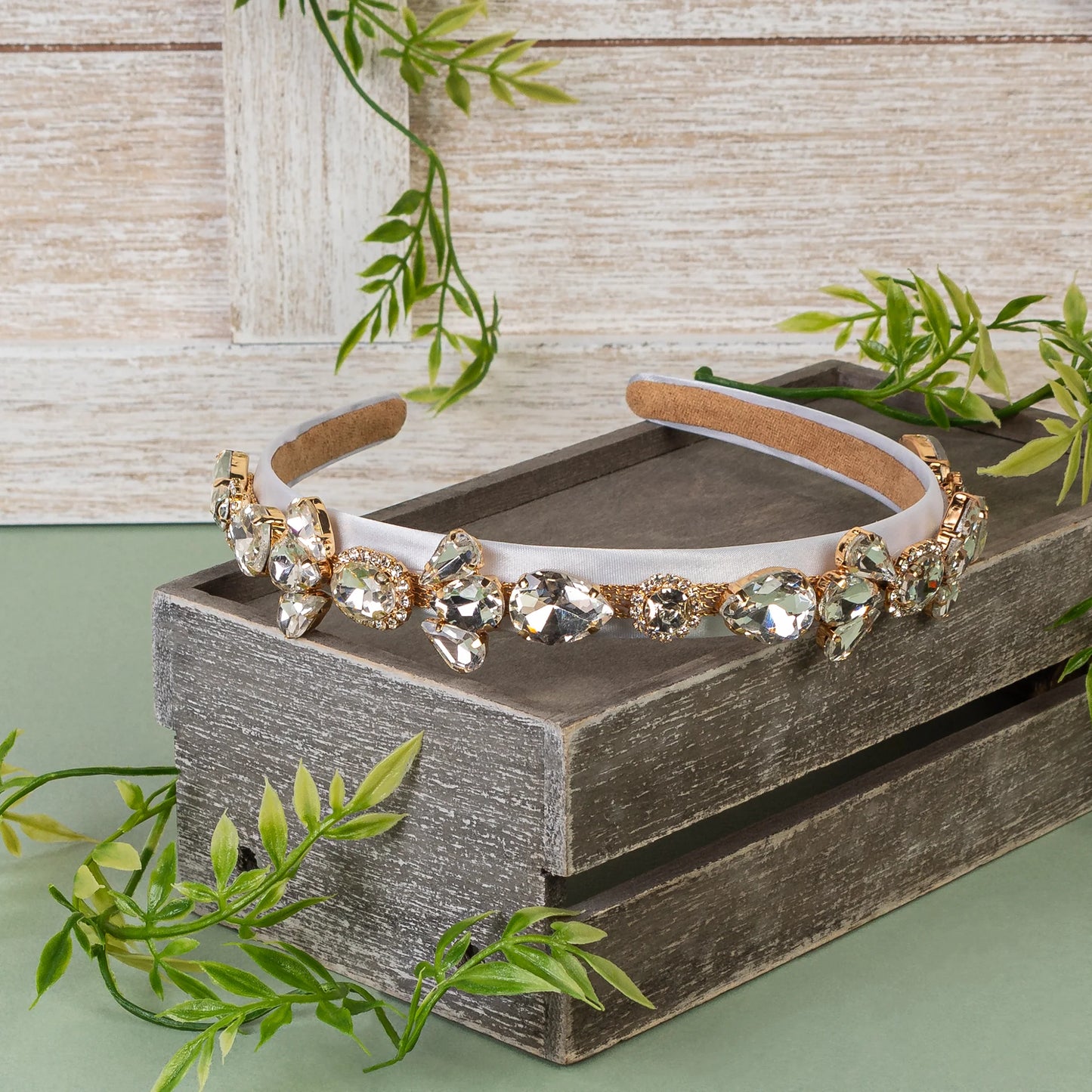 Crystal Headband - White