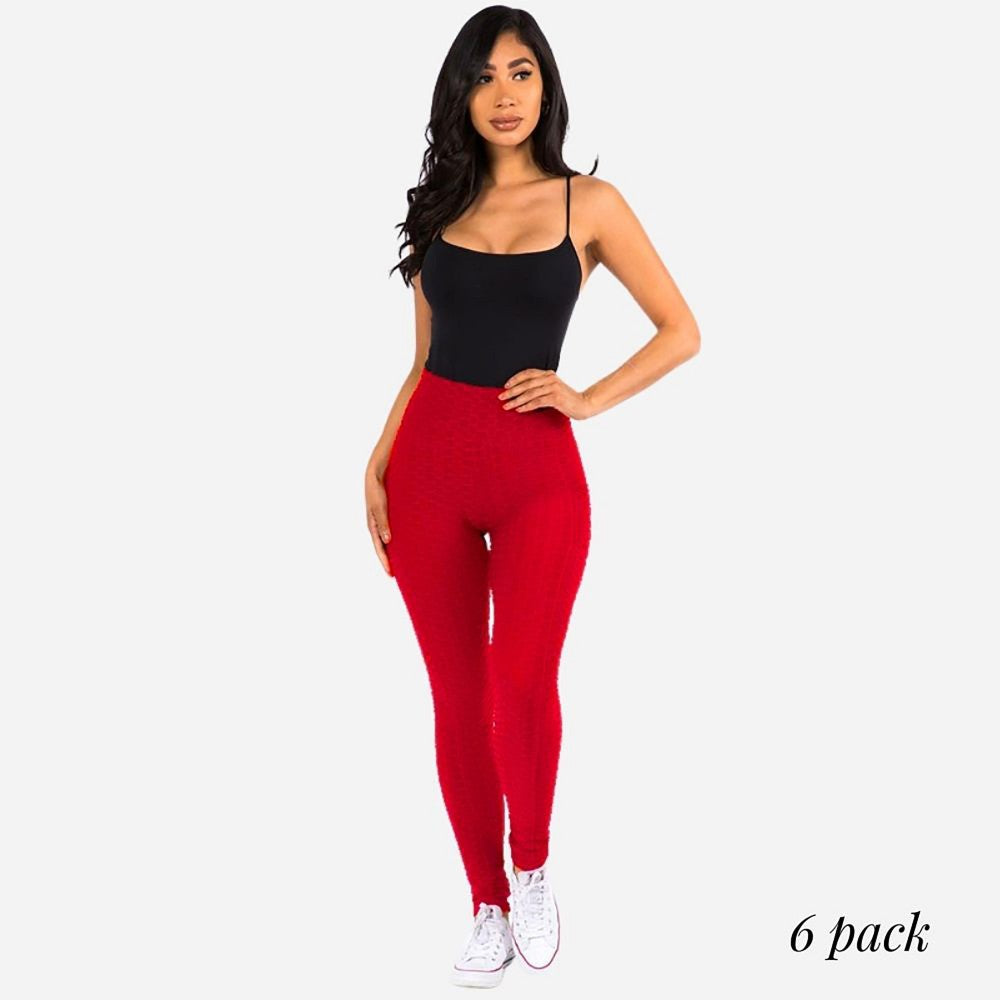 Women's Brazilian Body Sculpting Full-Length Leggings Featuring Side Pockets.