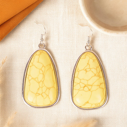 93605 - Western Drop Earrings - Yellow