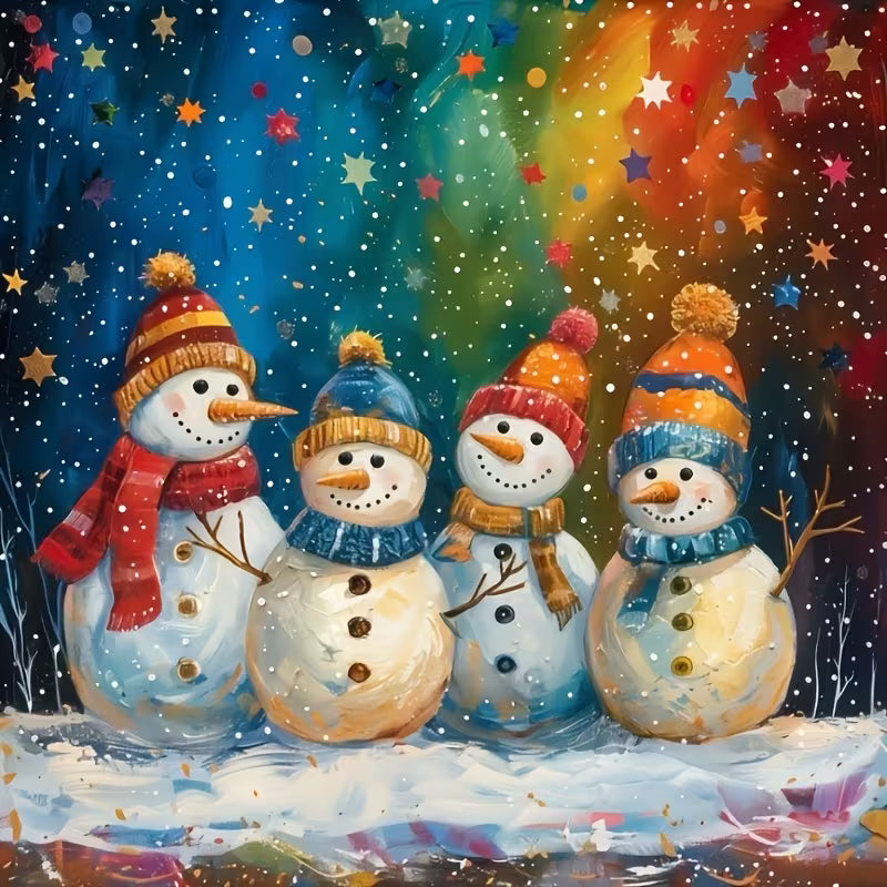 Preorde Snowman Family Diamond Art Painting Kit