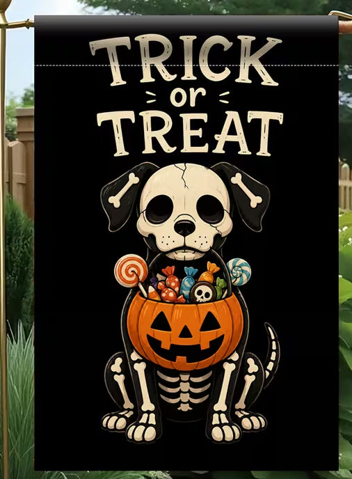 Trick 9r Treat Dogs Garden Flag