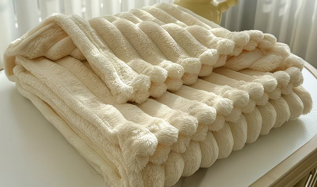 Milky White Fleece Blanket
