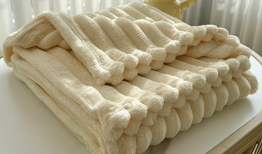 Milky White Fleece Blanket