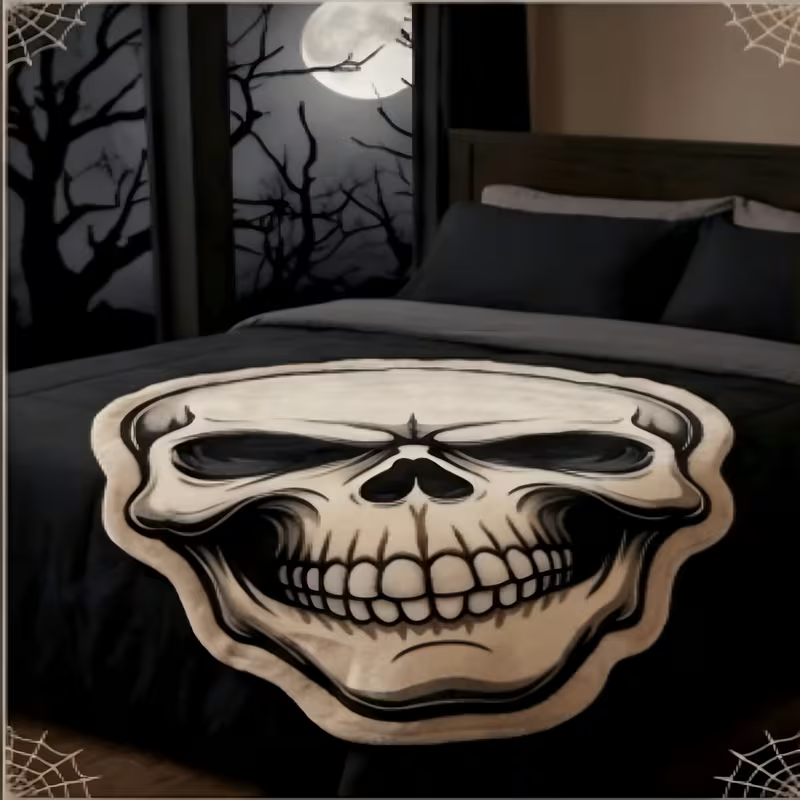 Preorder Spooky Skull Shaped Blanket