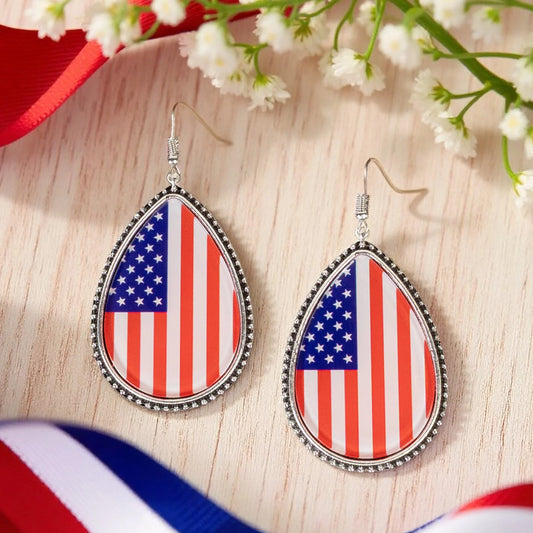 Fourth of July Earrings - Red White & Blue