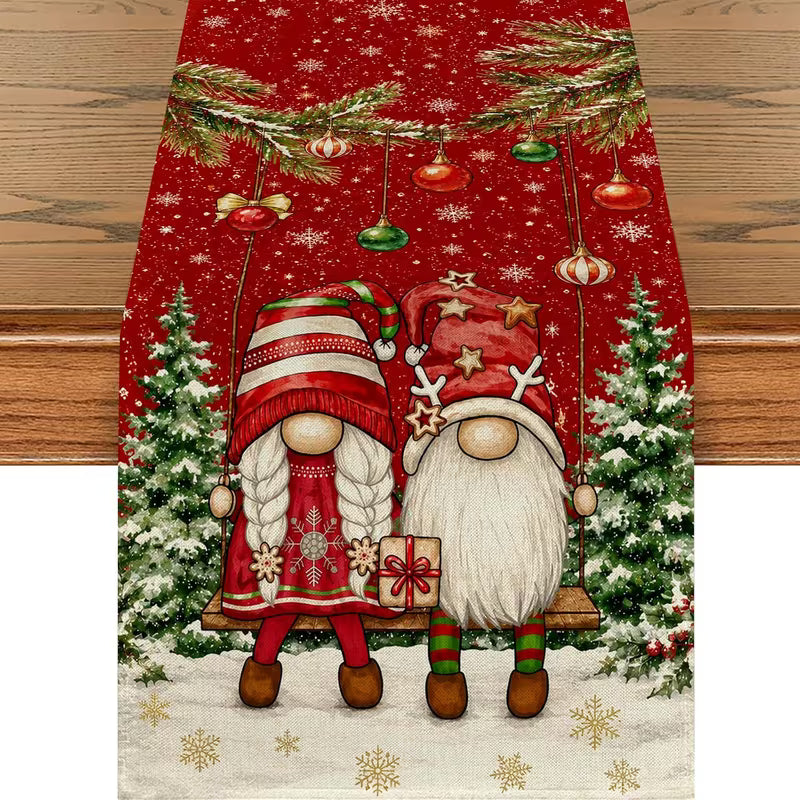 Preorde Red Gnome Table Runner