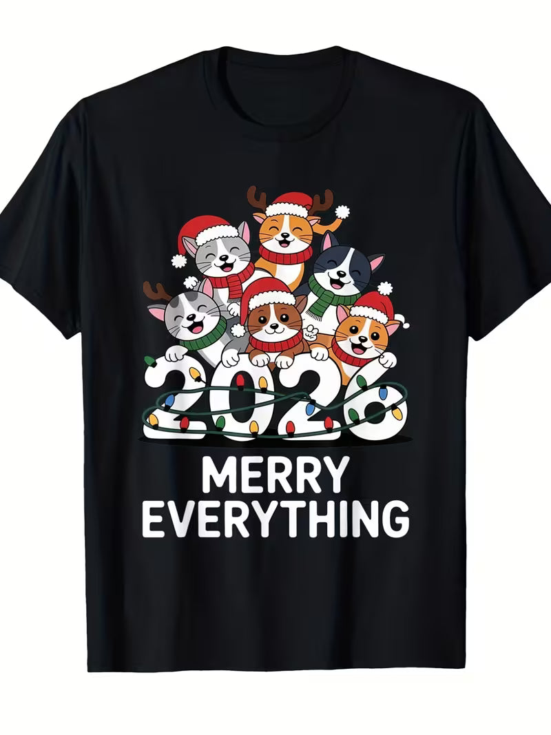 Unisex Merry 2026 Vinyl Graphic  T-Shirt