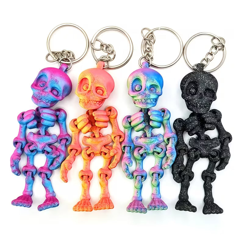 Mystery Color Skelton Keychain