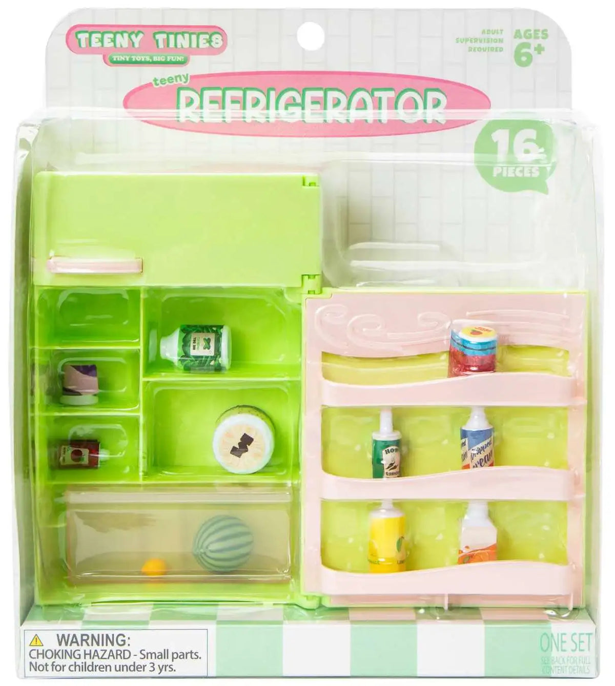 Teeny Tinies! Teeny Refrigerator Playset (Green)