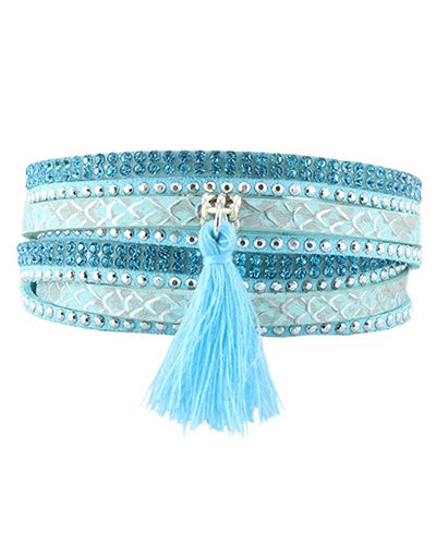 Tassel Layered Bracelet - Turquoise (Copy)