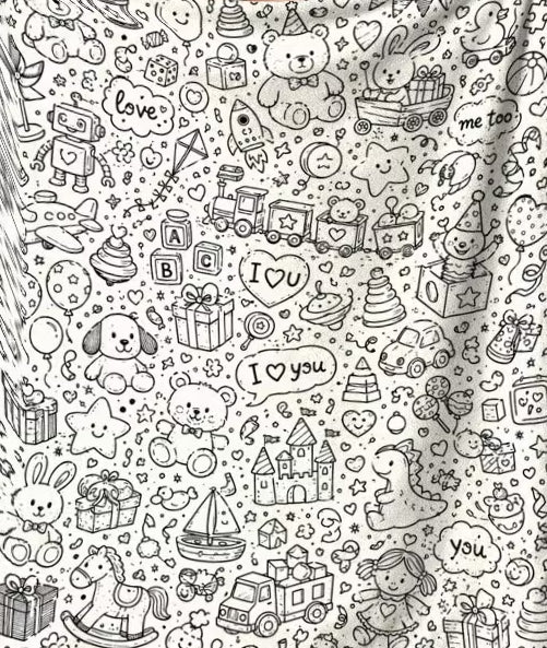 Preorder Kid's Coloring Blanket - 30 X 40 - Toys