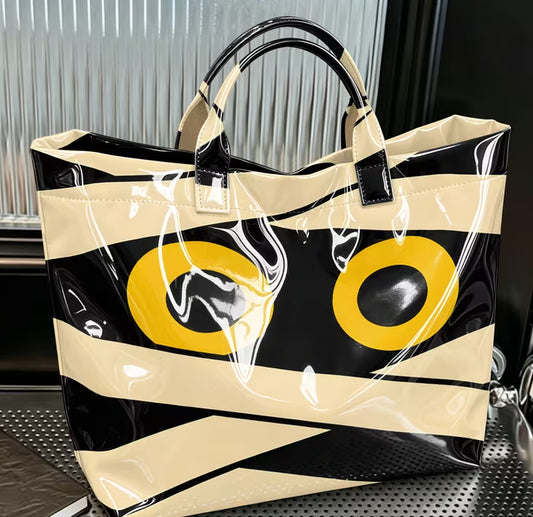 Glossy PVC Mummy Tote Bag