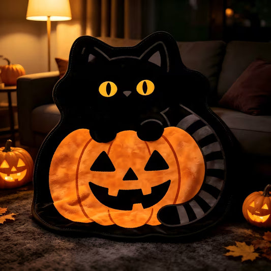 Preorder Cat & Pumpkin Shaped Blanket