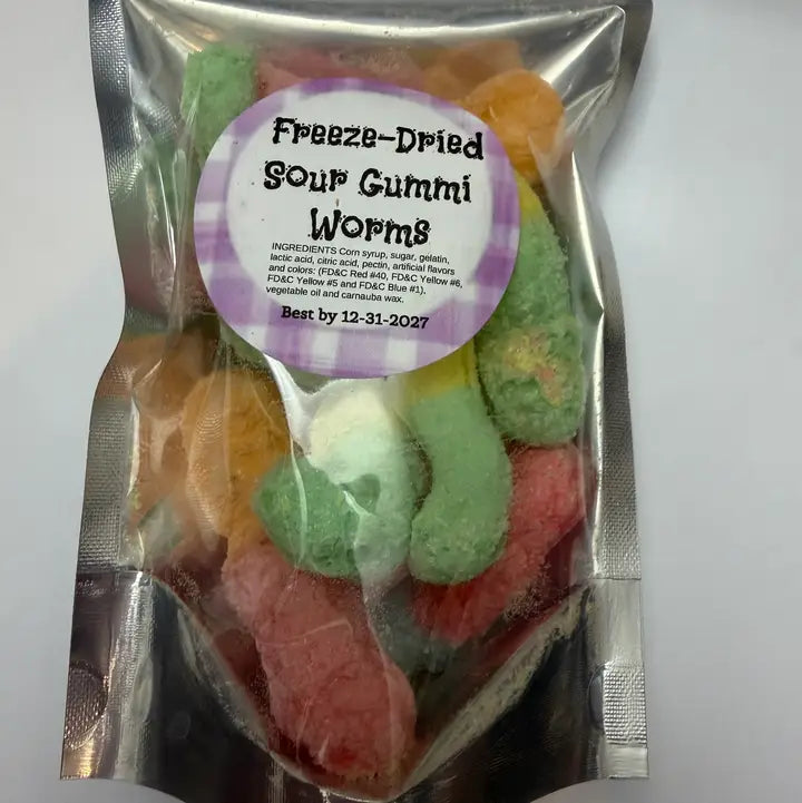 Preorder Freeze Dried Candy Sour Gummy Worms