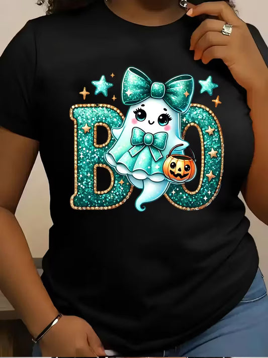 Preorder Women's Plus Size  Boo Ghost T-Shirt
