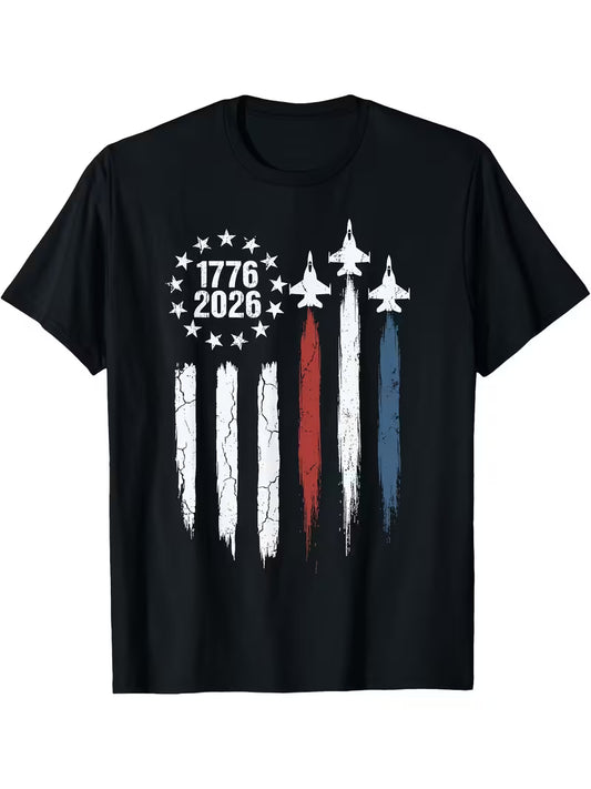 Unisex 1776 - 2026 Vinyl Graphic T-Shirt