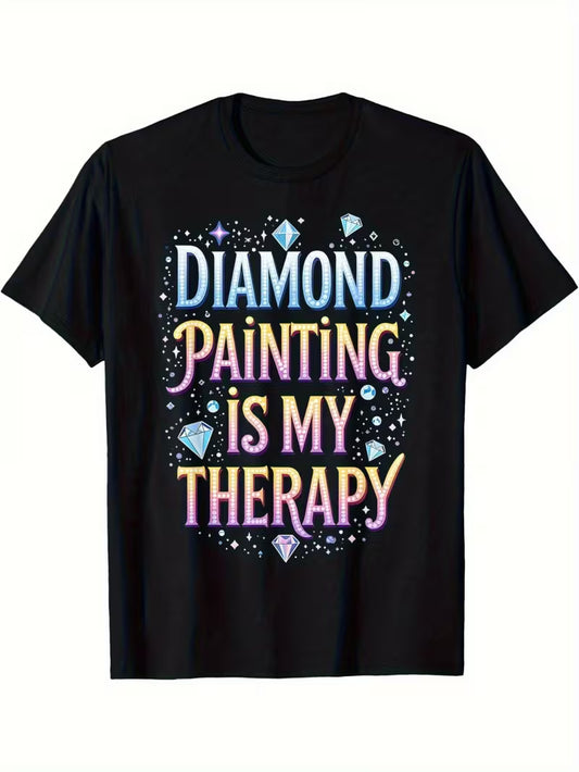 Unisex Diamond Painting Vinyl Graphic  T-Shirt