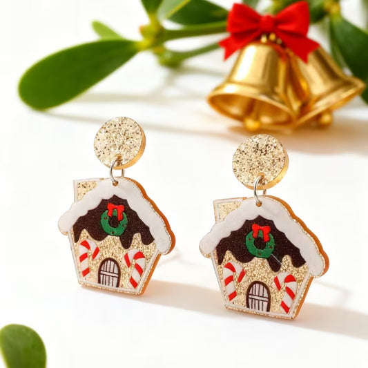 Gingerbread house Earrings