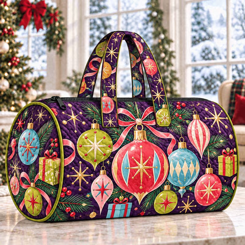 HOLIDAY SPECIAL! Ornament Weekender Quilted Duffle PREORDER