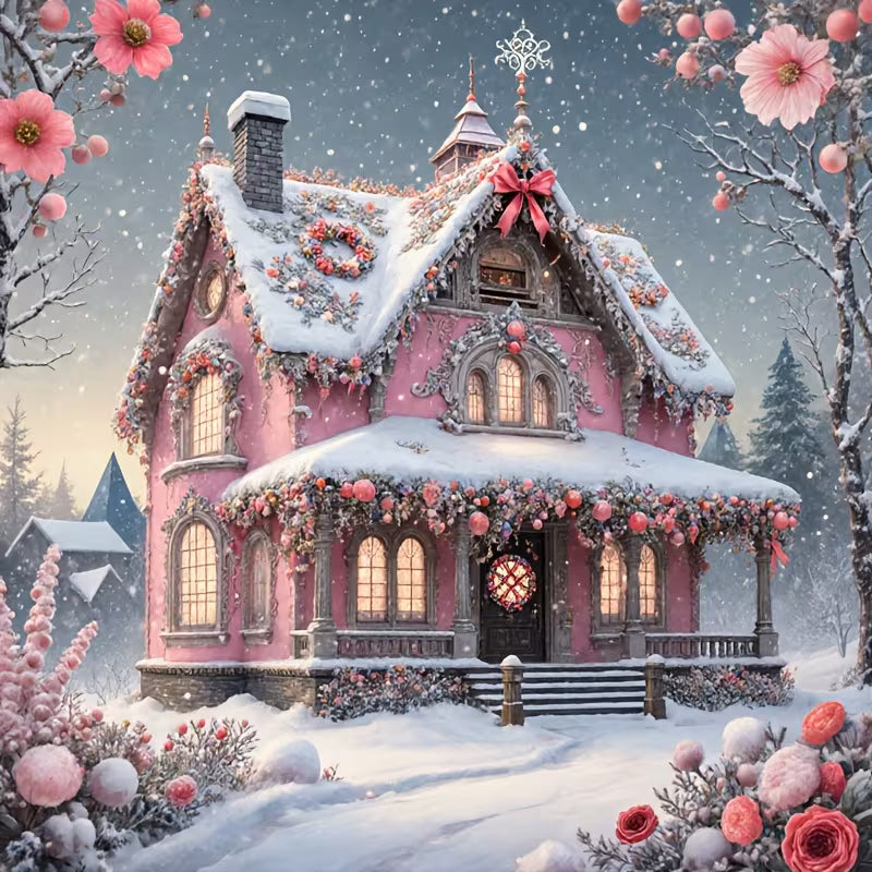 Winter House Diamond Art