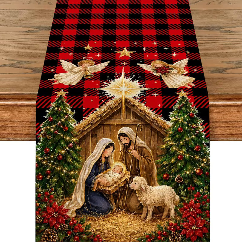 Preorde Manger Table Runner