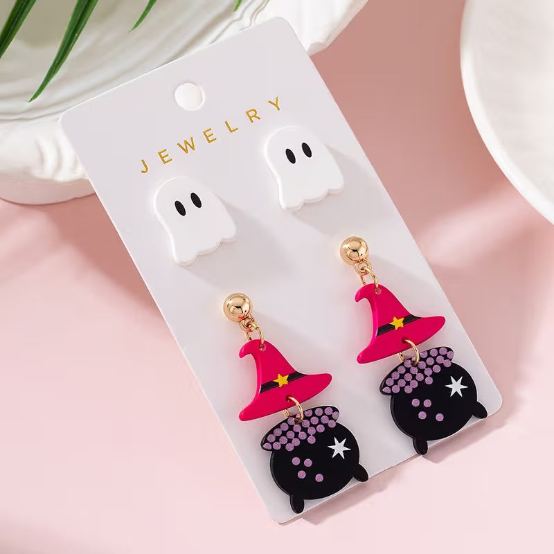 Hat & Cauldron Earrings