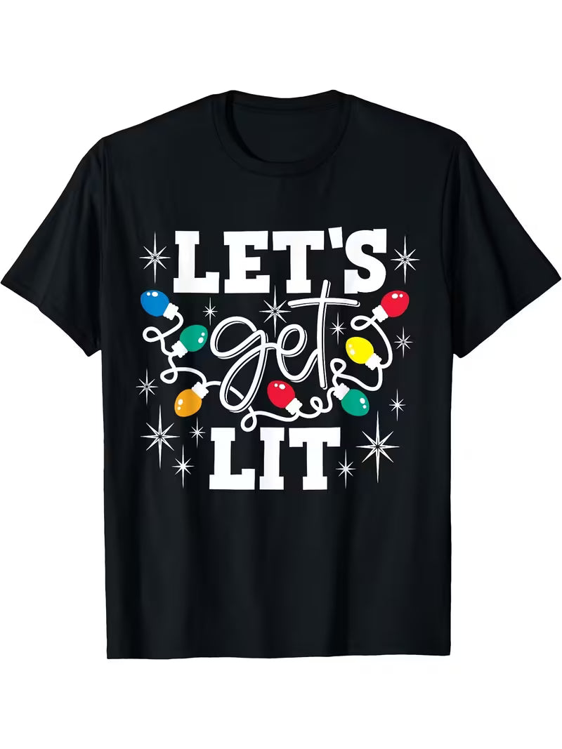 Let's Get Lit Vinyl Graphic  T-Shirt