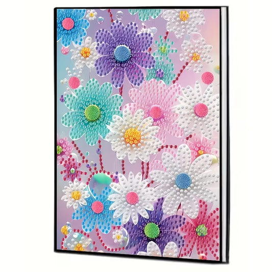Preorder Colorful Flowers Diamond Art Notebook