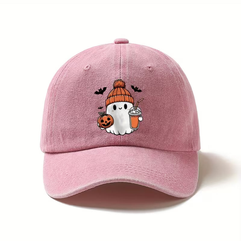 Pink Coffee Ghost Hat