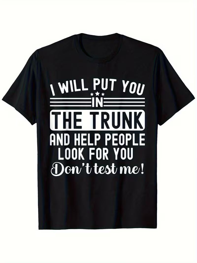Unisex Don't Test Me Vinyl Graphic  T-Shirt