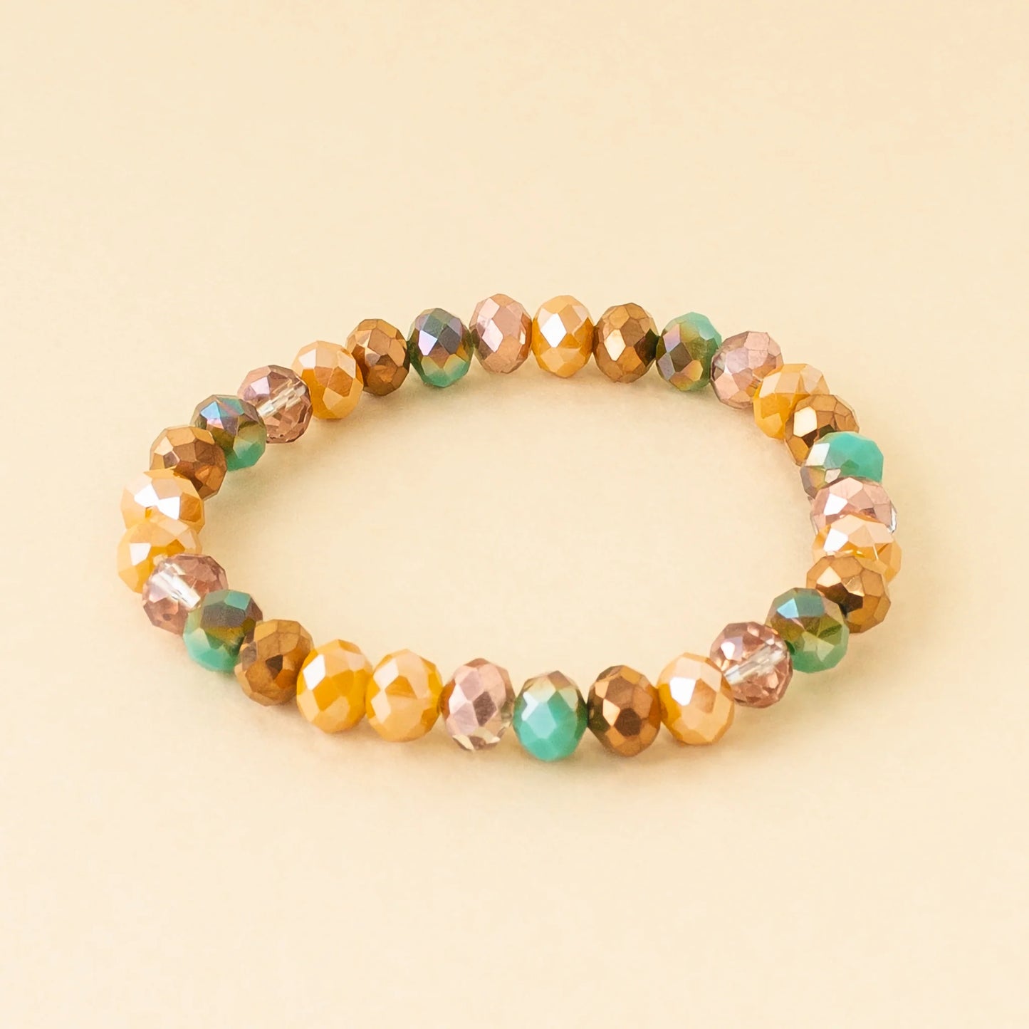 Crystal Bracelet - Mustard Multi