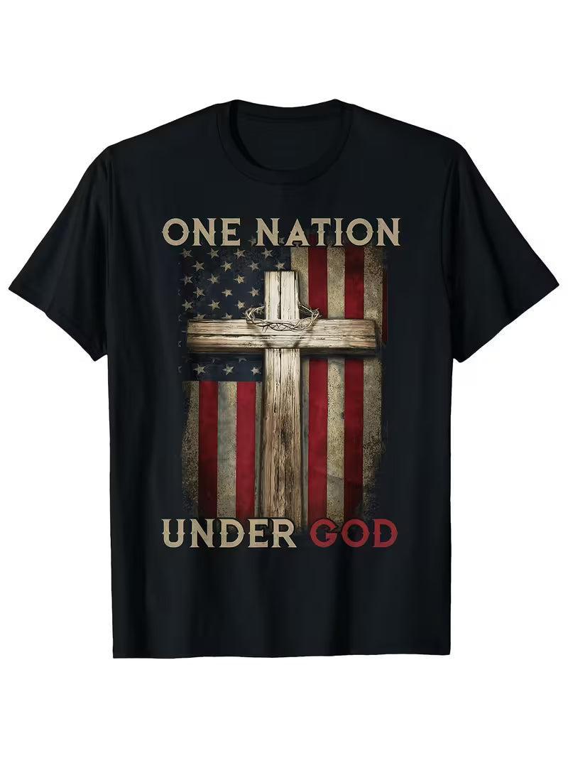 Unisex One Nation Vinyl Graphic T-Shirt