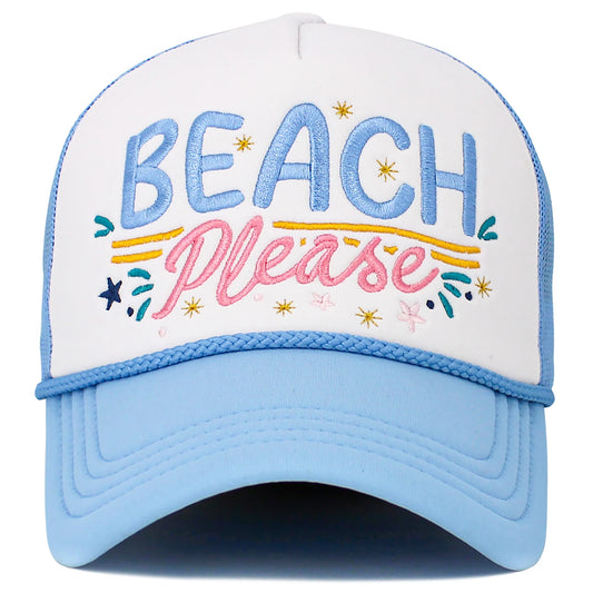 Beach Please Hat - Blue