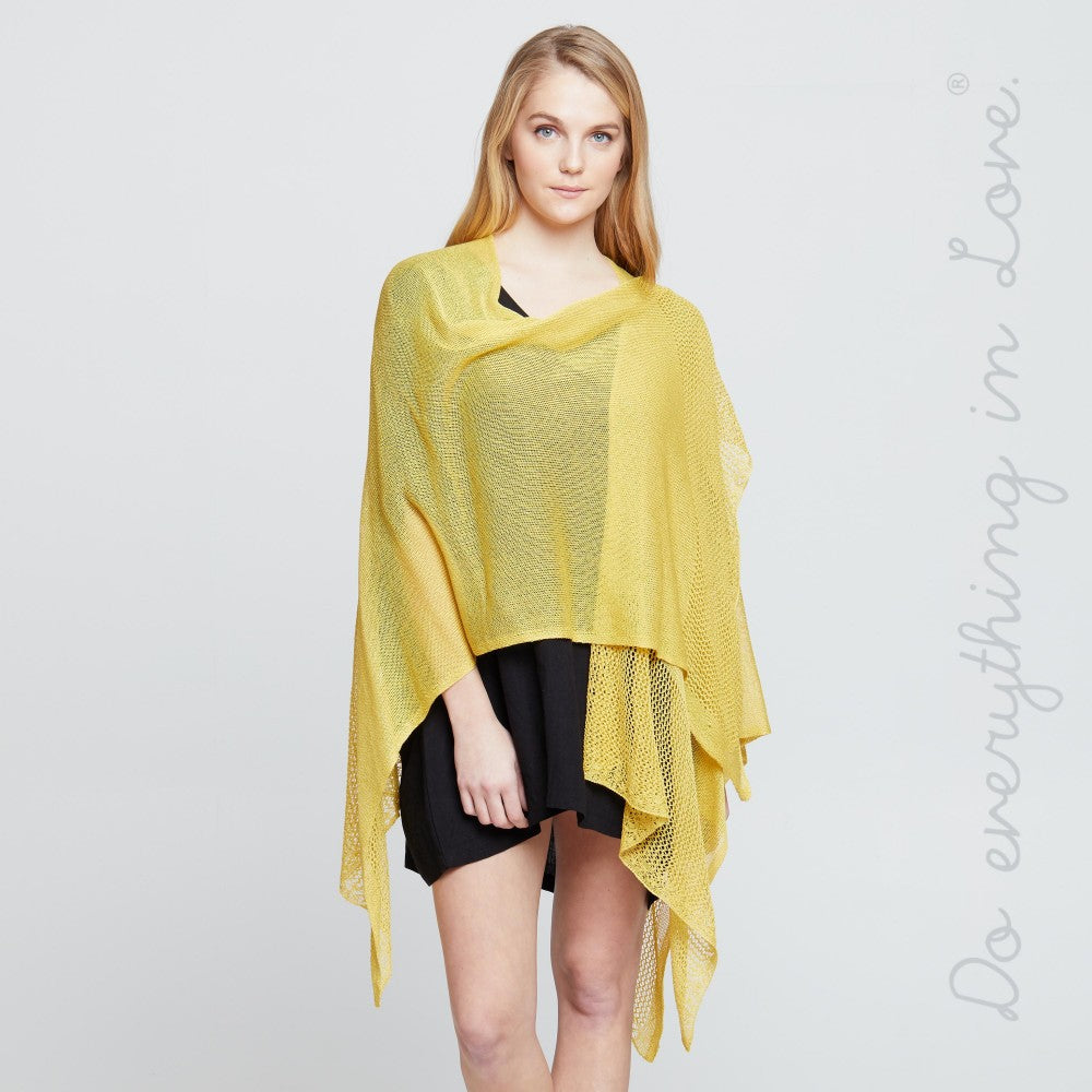 Do everything in Love brand women's lightweight knit ruana.